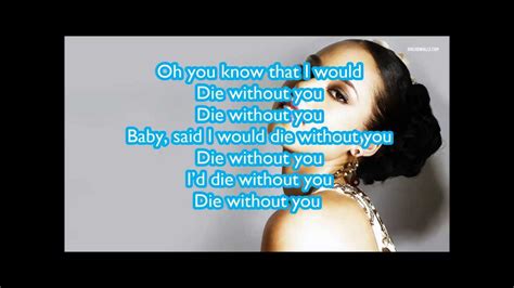 alicia keys without you lyrics